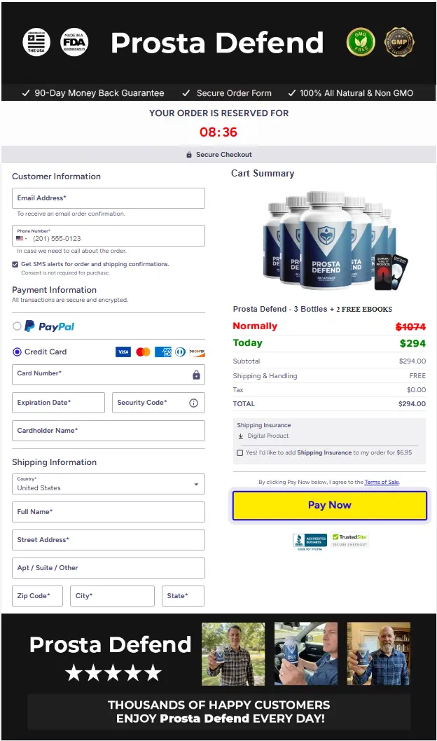 ProstaDefend- Secure Page